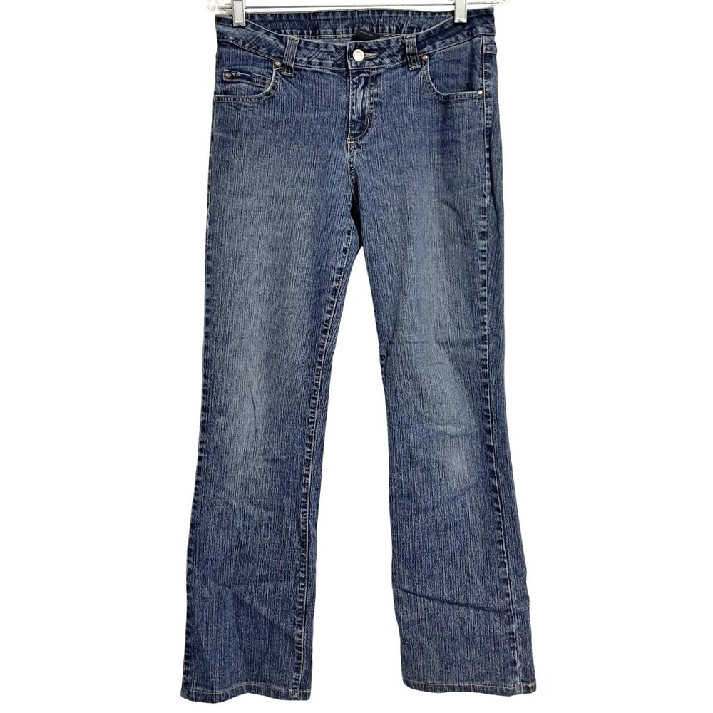 Fubu The Collection Womens Bootcut Jeans 9/10 Blue Denim Blend Stretch Casual‎
